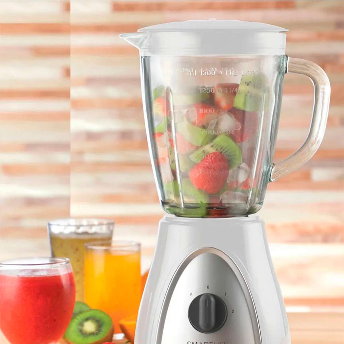 Licuadora Smartlife SL-BL1008WPN 400W Blanca 2 Velocidades